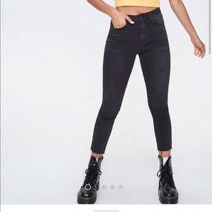 High Rise Black Mom Jeans